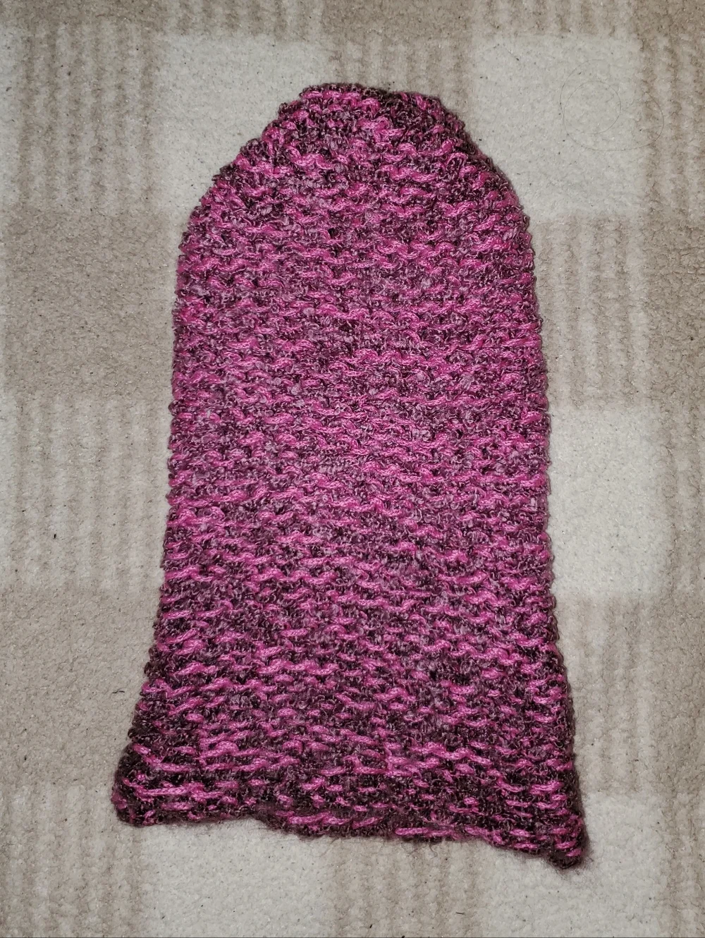 5 for $25 | Handmade Loose Knit Pink and Mauve Beanie